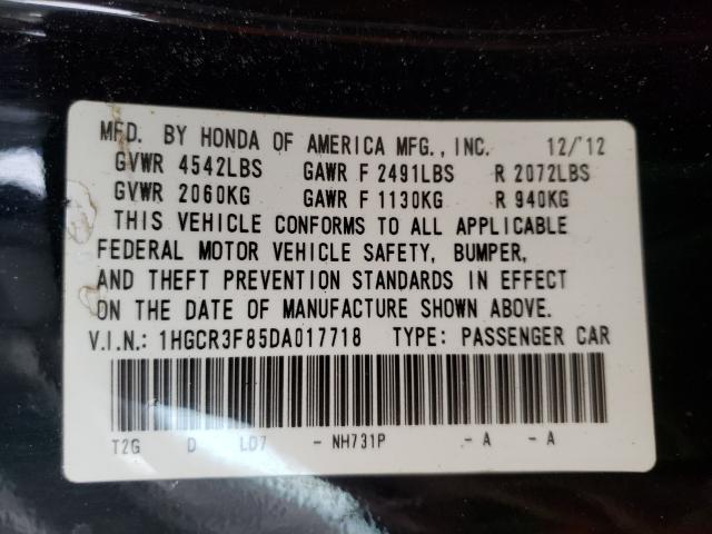 2013 HONDA ACCORD EXL 1HGCR3F85DA017718