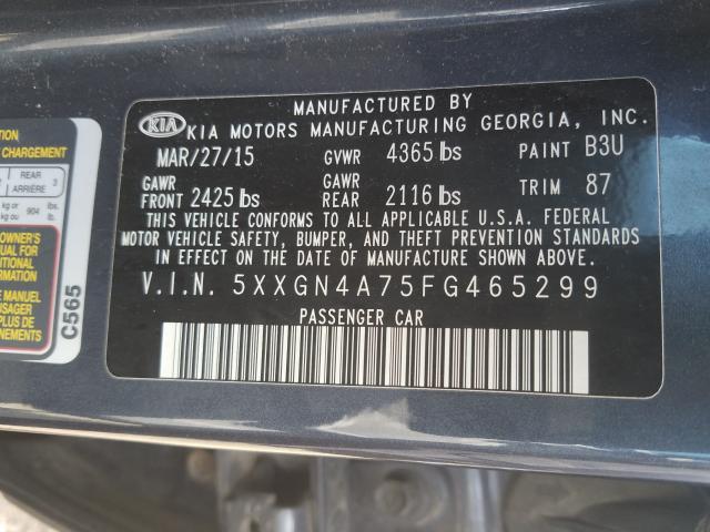 2015 KIA OPTIMA EX 5XXGN4A75FG465299