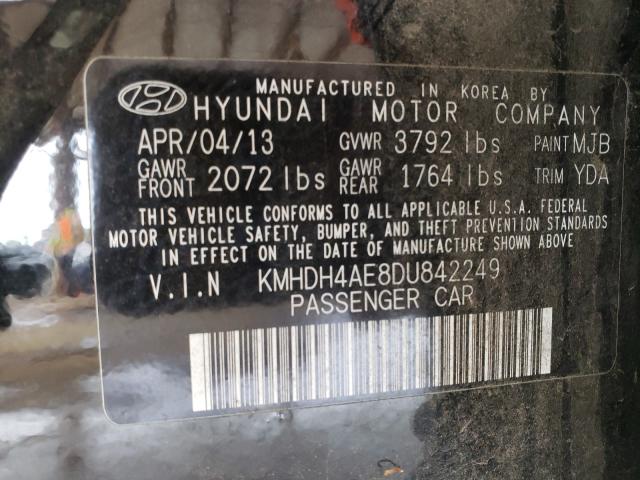 2013 HYUNDAI ELANTRA GL KMHDH4AE8DU842249