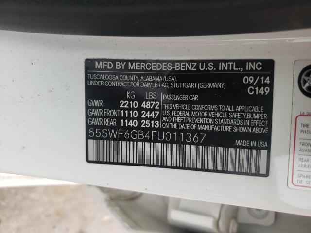 2015 MERCEDES-BENZ C 400 4MAT 55SWF6GB4FU011367