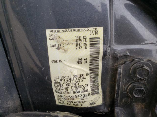 2010 NISSAN ALTIMA BAS 1N4AL2AP5AN542028