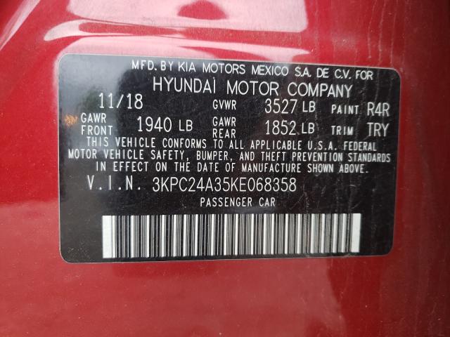 2019 HYUNDAI ACCENT SE 3KPC24A35KE068358