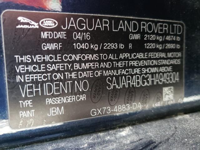 2017 JAGUAR XE SAJAR4BG3HA949304