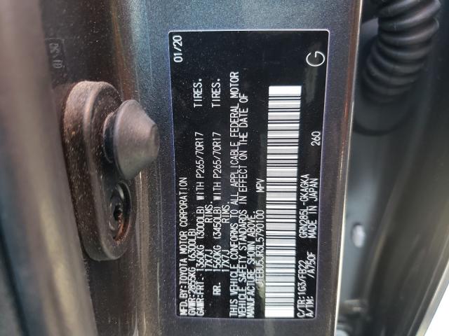 2020 TOYOTA 4RUNNER SR JTEBU5JR3L5790100