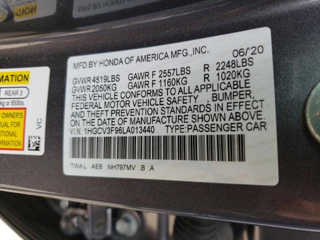 2020 HONDA ACCORD TOU 1HGCV3F96LA013440