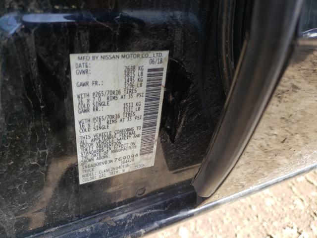 2018 NISSAN FRONTIER S 1N6AD0EV0JN769094