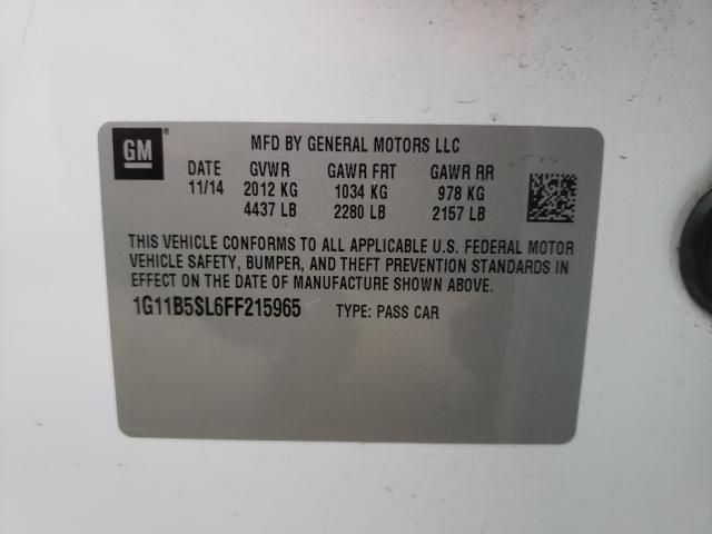 2015 CHEVROLET MALIBU LS 1G11B5SL6FF215965