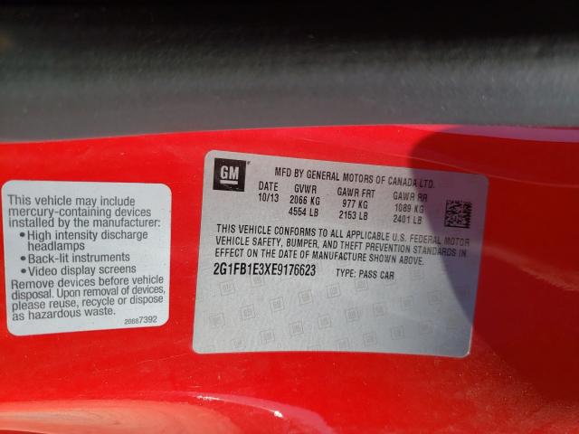 2014 CHEVROLET CAMARO LT 2G1FB1E3XE9176623