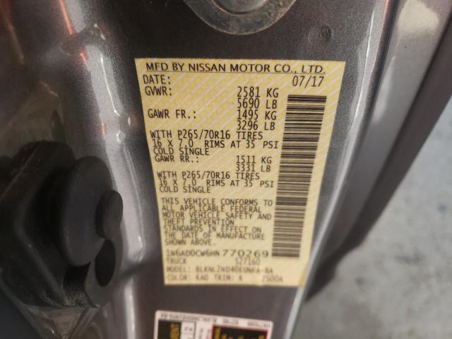 2017 NISSAN FRONTIER S 1N6AD0CW6HN770269