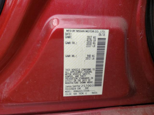 2016 NISSAN ALTIMA 2.5 1N4AL3AP7GC257003