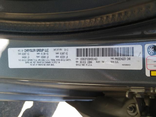 2011 DODGE AVENGER LU 1B3BD2FG5BN591463