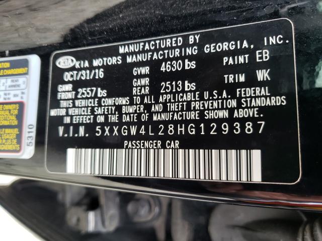 2017 KIA OPTIMA SX 5XXGW4L28HG129387