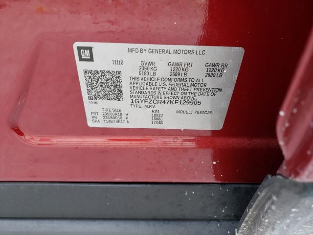 2019 CADILLAC XT4 PREMIU 1GYFZCR47KF129905