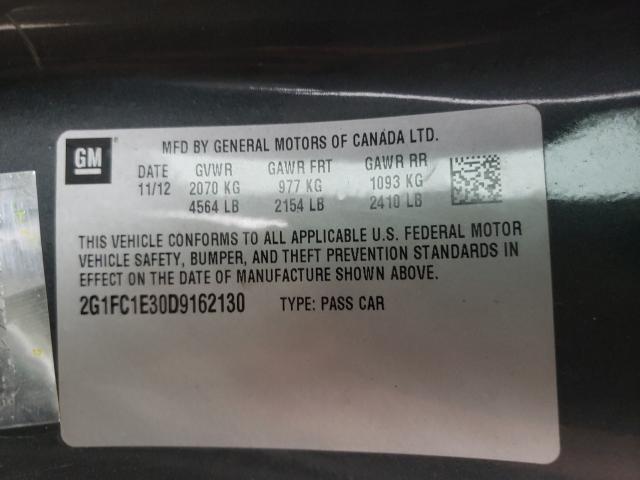 2013 CHEVROLET CAMARO LT 2G1FC1E30D9162130