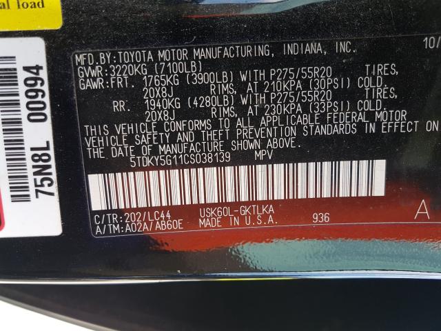 2012 TOYOTA SEQUOIA LI 5TDKY5G11CS038139