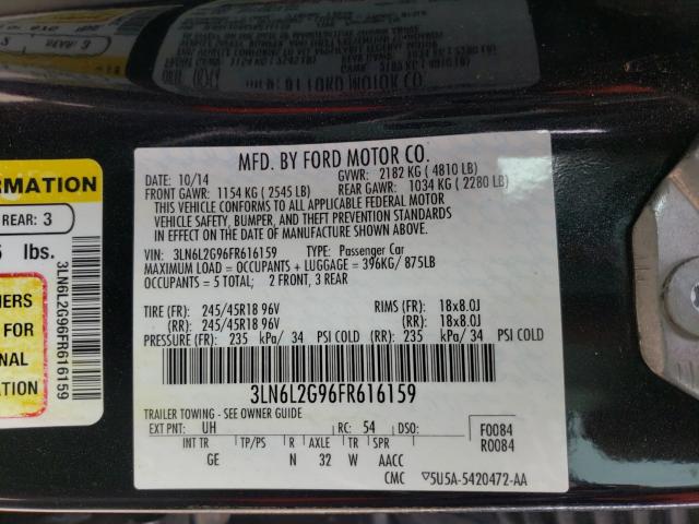 2015 LINCOLN MKZ 3LN6L2G96FR616159