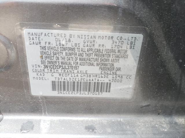 2018 NISSAN VERSA NOTE 3N1CE2CP3JL370157