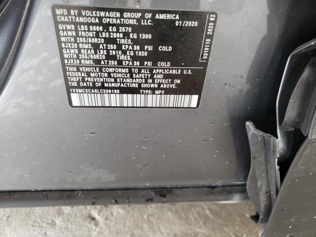 2020 VOLKSWAGEN ATLAS CROS 1V2MC2CA5LC206165