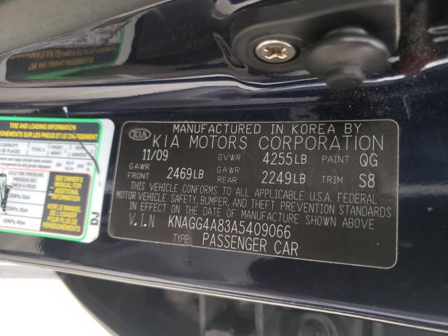 2010 KIA OPTIMA LX KNAGG4A83A5409066