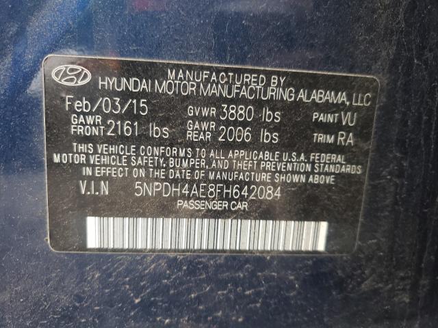 2015 HYUNDAI ELANTRA LI 5NPDH4AE8FH642084