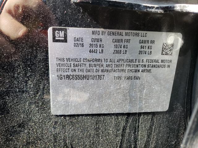2017 CHEVROLET VOLT LT 1G1RC6S55HU101767