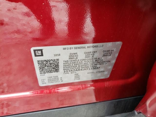 2019 CADILLAC XT4 LUXURY 1GYAZAR41KF143037