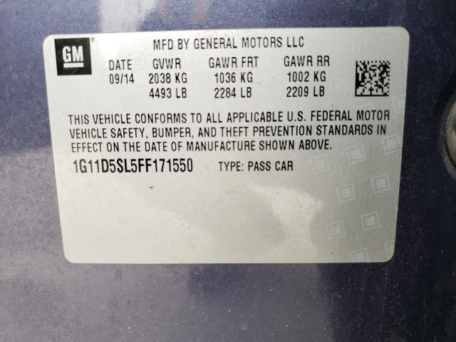 2015 CHEVROLET MALIBU 2LT 1G11D5SL5FF171550