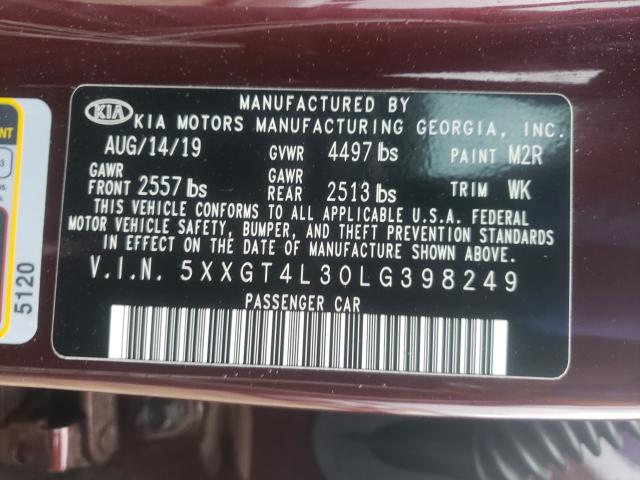 2020 KIA OPTIMA LX 5XXGT4L30LG398249