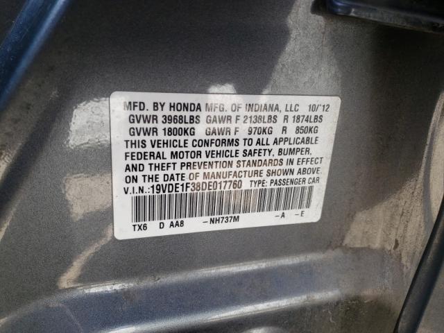 2013 ACURA ILX 20 19VDE1F38DE017760