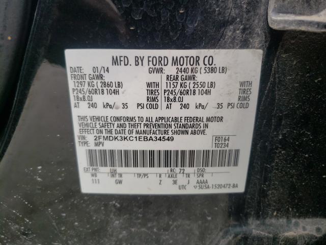 2014 FORD EDGE LIMIT 2FMDK3KC1EBA34549
