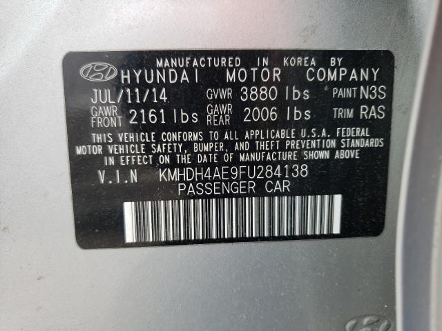 2015 HYUNDAI ELANTRA SE KMHDH4AE9FU284138