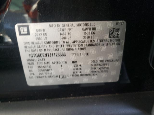 2018 GMC CANYON SLE 1GTG6CEN7J1128363