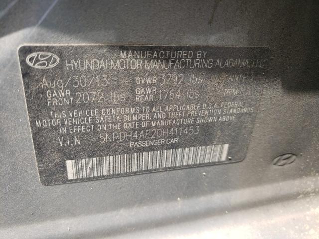 2013 HYUNDAI ELANTRA GL 5NPDH4AE2DH411453