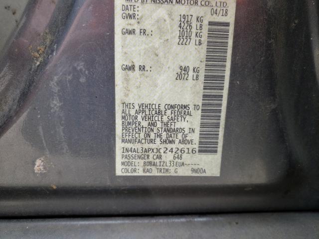 2018 NISSAN ALTIMA 2.5 1N4AL3APXJC242616