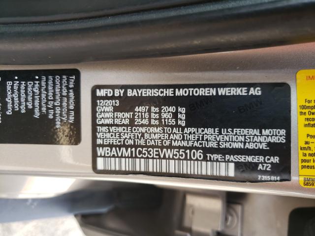 2014 BMW X1 SDRIVE2 WBAVM1C53EVW55106