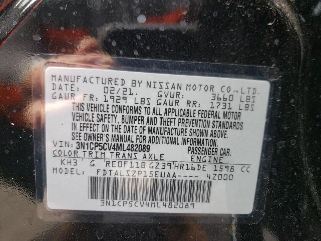 2021 NISSAN KICKS SV 3N1CP5CV4ML482089