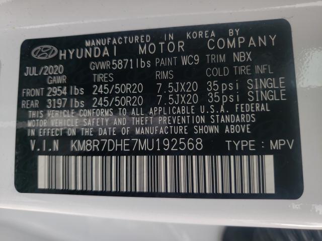 2021 HYUNDAI PALISADE C KM8R7DHE7MU192568