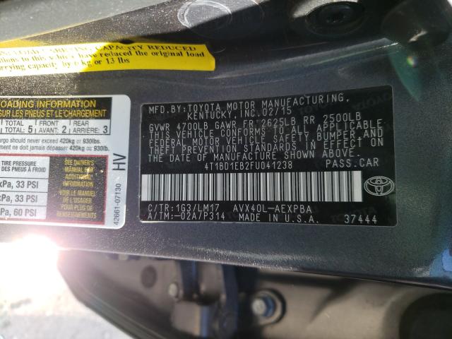2015 TOYOTA AVALON HYB 4T1BD1EB2FU041238