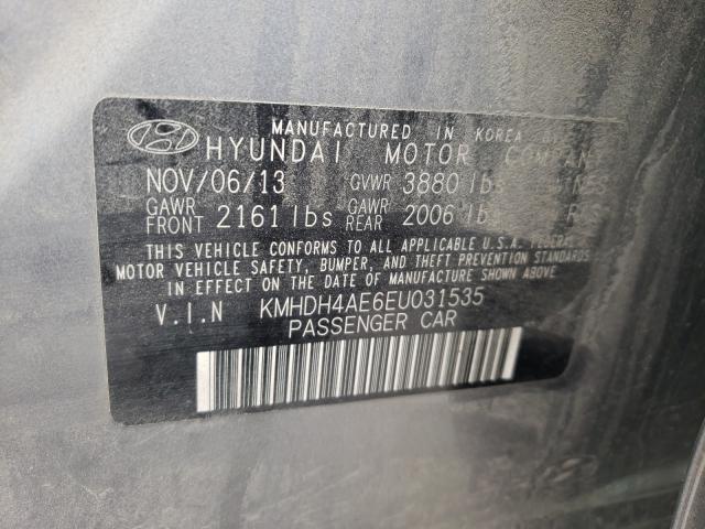 2014 HYUNDAI ELANTRA SE KMHDH4AE6EU031535