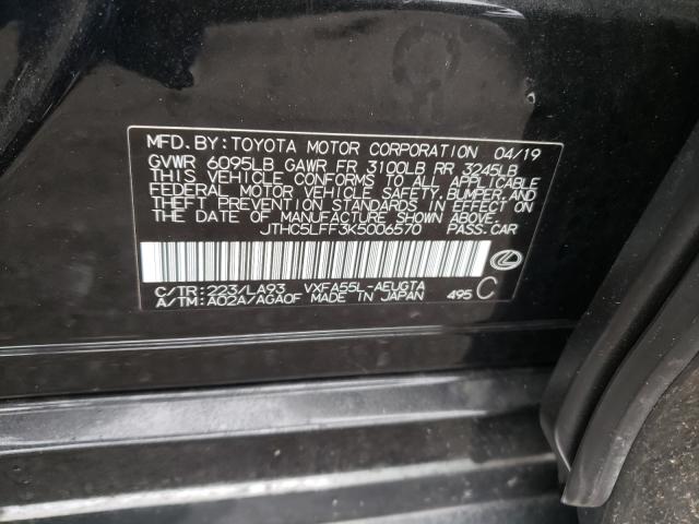 2019 LEXUS LS 500 JTHC5LFF3K5006570