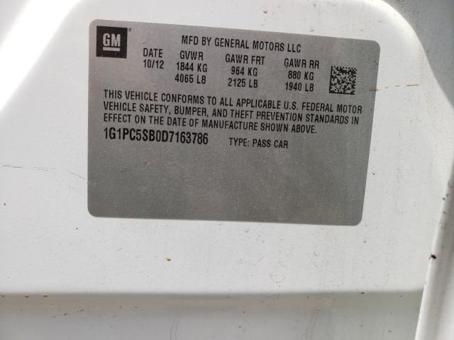 2013 CHEVROLET CRUZE 1LT 1G1PC5SB0D7163786