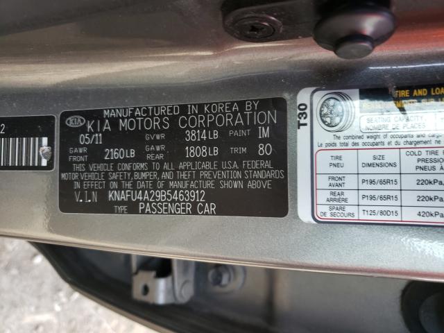 2011 KIA FORTE EX KNAFU4A29B5463912