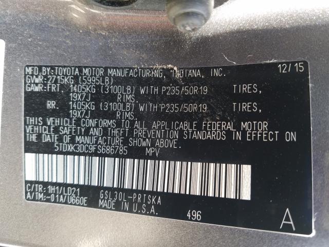 2015 TOYOTA SIENNA SPO 5TDXK3DC9FS686785