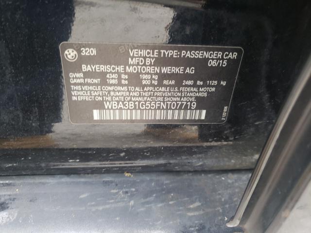 2015 BMW 320 I WBA3B1G55FNT07719