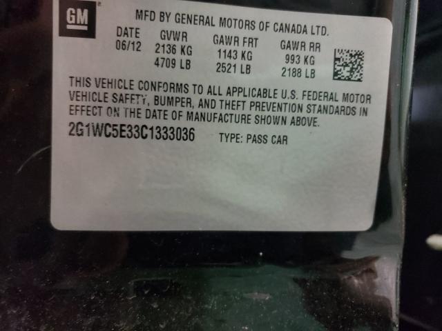 2012 CHEVROLET IMPALA LTZ 2G1WC5E33C1333036