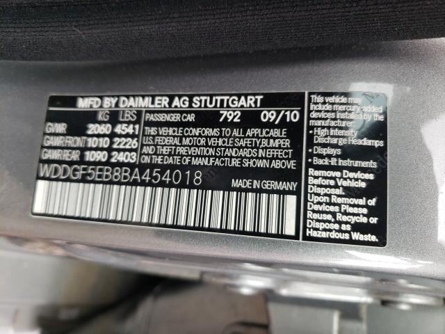 2011 MERCEDES-BENZ C 300 WDDGF5EB8BA454018
