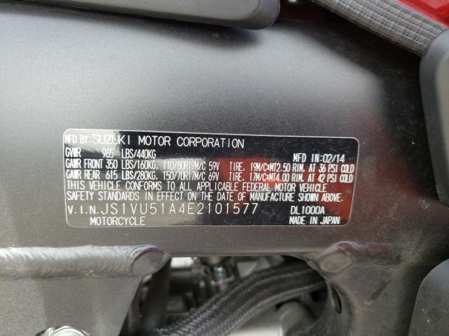 2014 SUZUKI DL1000 JS1VU51A4E2101577