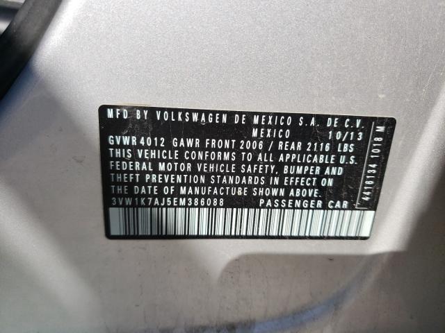 2014 VOLKSWAGEN JETTA BASE 3VW1K7AJ5EM386088