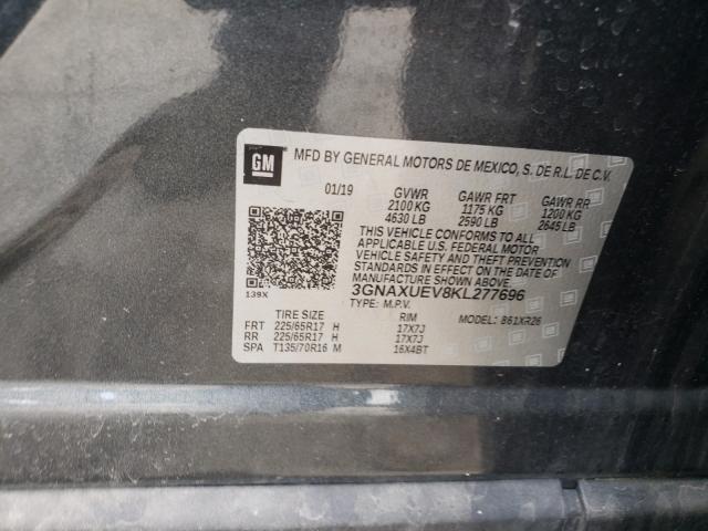 2019 CHEVROLET EQUINOX LT 3GNAXUEV8KL277696