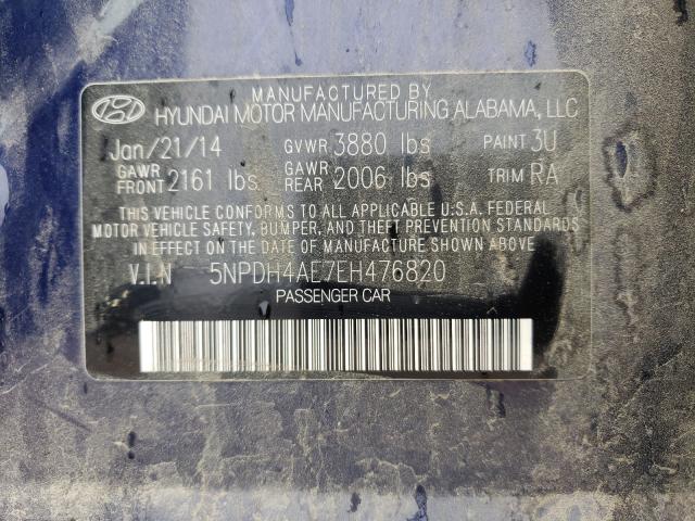 2014 HYUNDAI ELANTRA 5NPDH4AE7EH476820